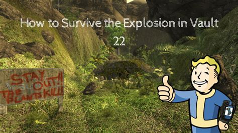 vault 22 survive blast.